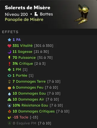Bottes misère PA
